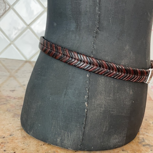 Brighton Brown Leather Belt SzMed - Picture 2 of 9